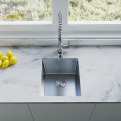 Dowell 16" Kitchen Undermount Sink - Stainless Steel 18 Gauge, 9" Deep - 6005 1618 Series