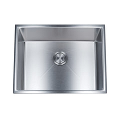 Dowell 23" Kitchen Undermount Sink - 9" Deep Bowl, Small Radius Corners, Stainless Steel 18 Gauge - 6005 Series