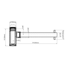 Dowell 13" Decorative Round P Trap Bathroom Sink Drainage Kit - 6011 12 05 Series