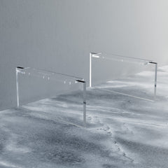 Dowell 7-1/2" Acrylic Furniture Legs -  Rectangle, Set of 2 - 7009 007 Series