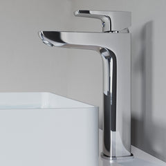 Dowell Vessel Sink Bathroom Faucet - 8001 022 Series - High Spout, Single Handle, Single Hole